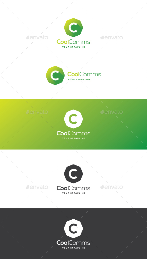 Cool Comms Letter C Logo - Letters Logo Templates