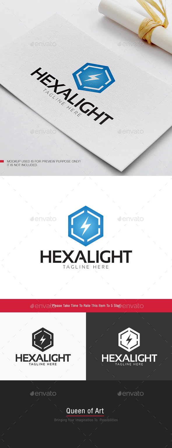 Hexa Light Logo - Objects Logo Templates