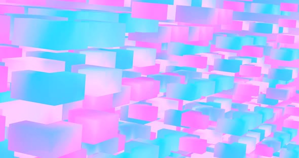 Looped 4k animation. Abstract colorful chill geometry background.