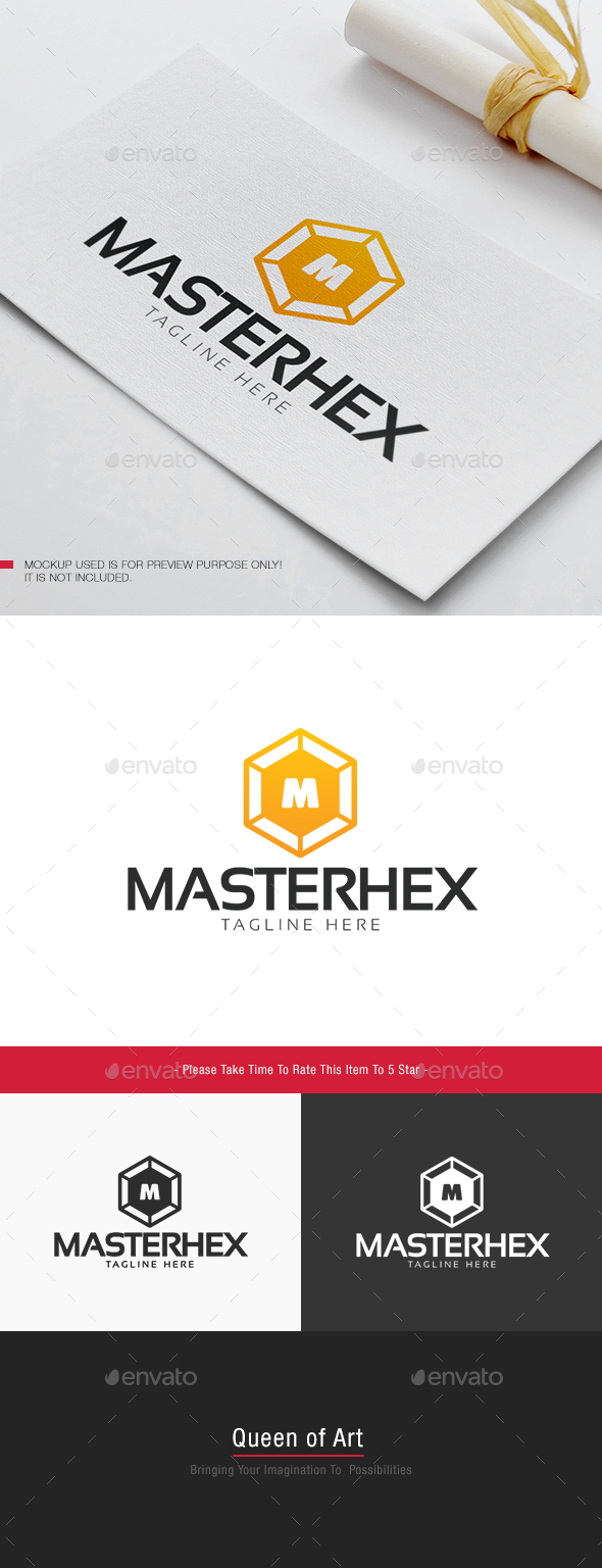 Master Hex Logo - Letters Logo Templates