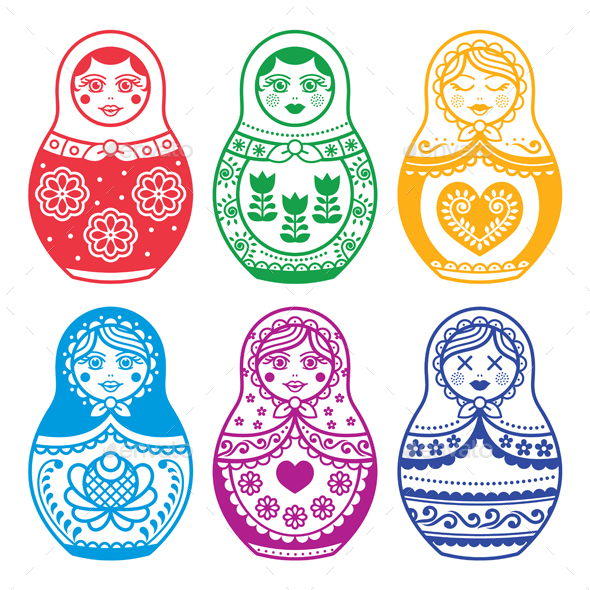 Russian Dolls - Miscellaneous Vectors