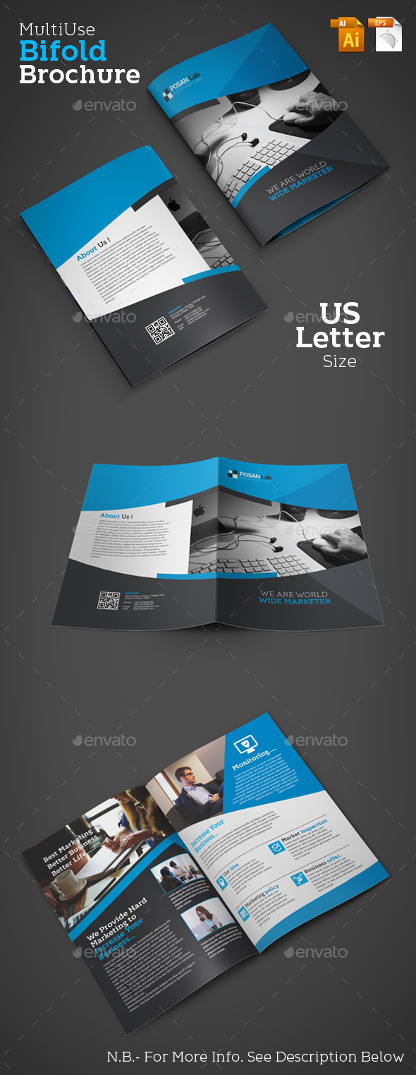 Bifold Business Brochure - Brochures Print Templates