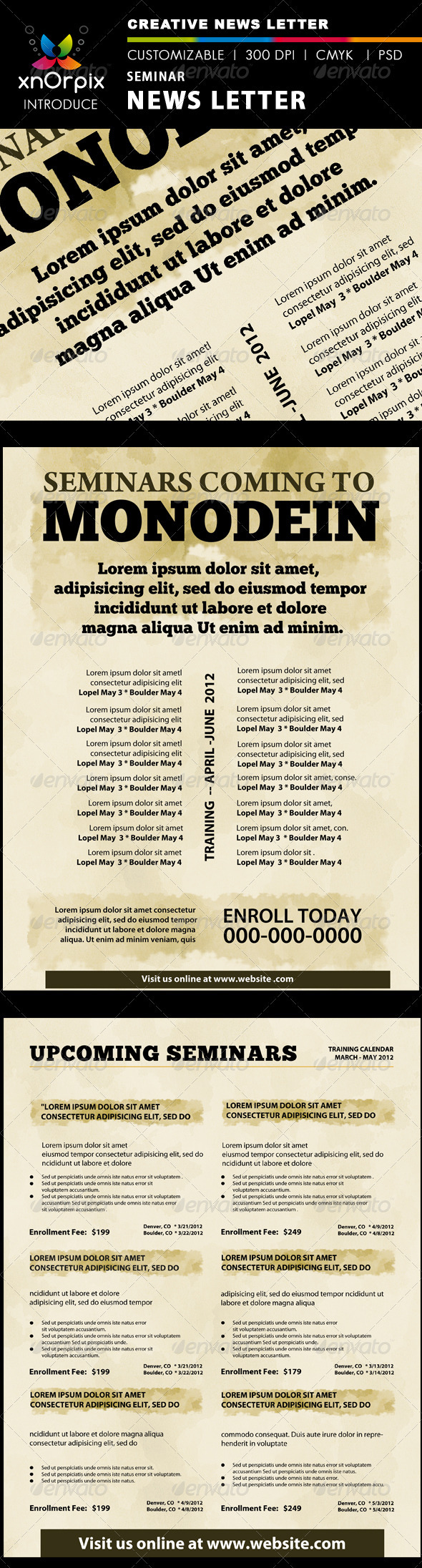 Seminar News Letter - Newsletters Print Templates