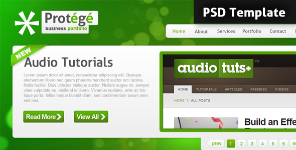 Protege PSD Template - ThemeForest 55291