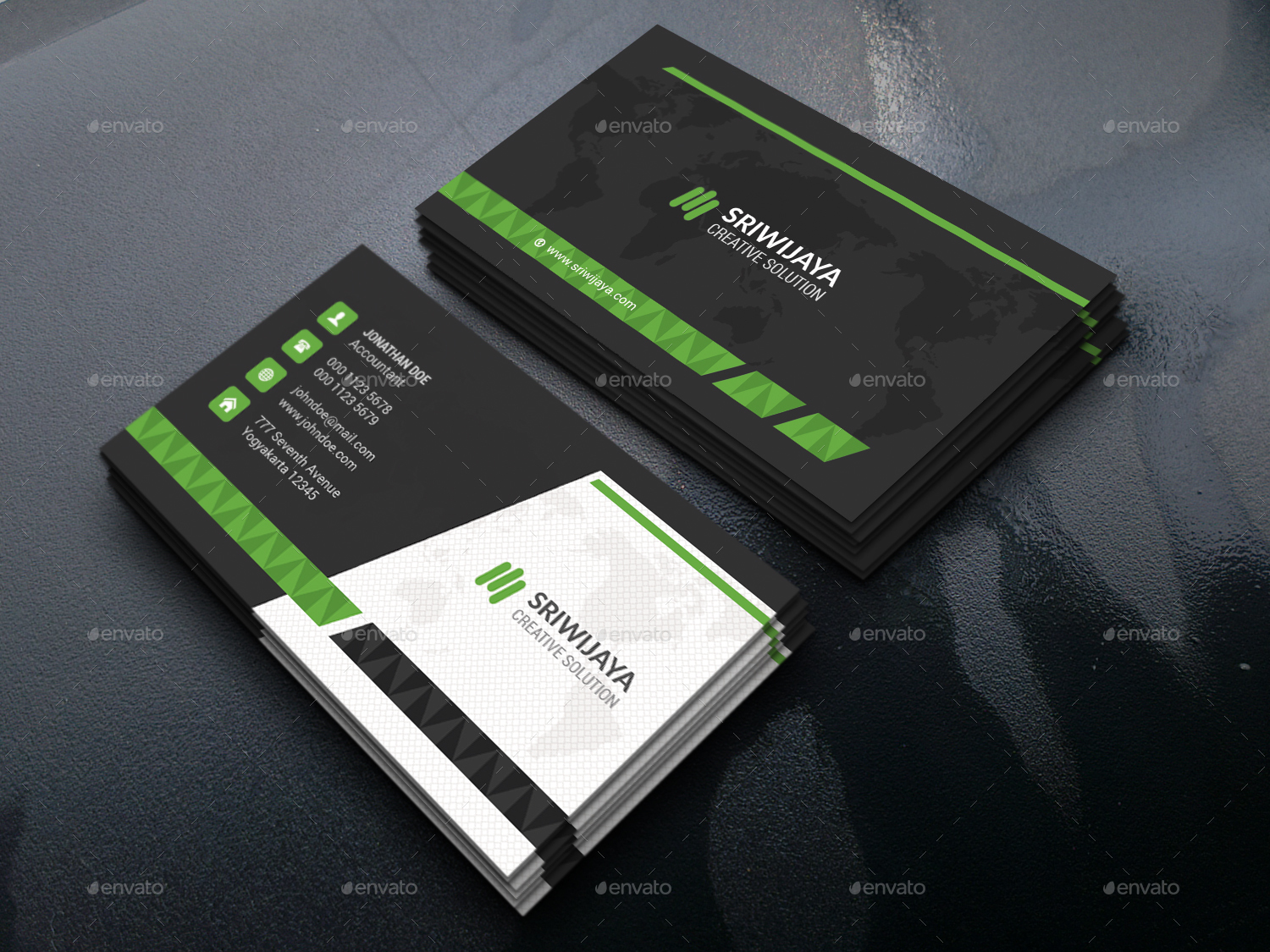 Creative Corporate Business Card , Print Templates | GraphicRiver