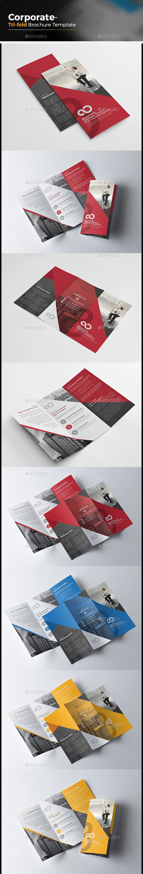 Corporate Tri fold Multipurpose Brochure - Corporate Brochures