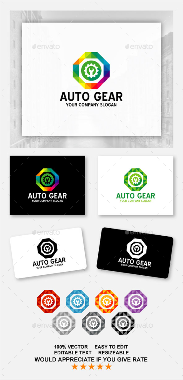 Auto Gear - Abstract Logo Templates