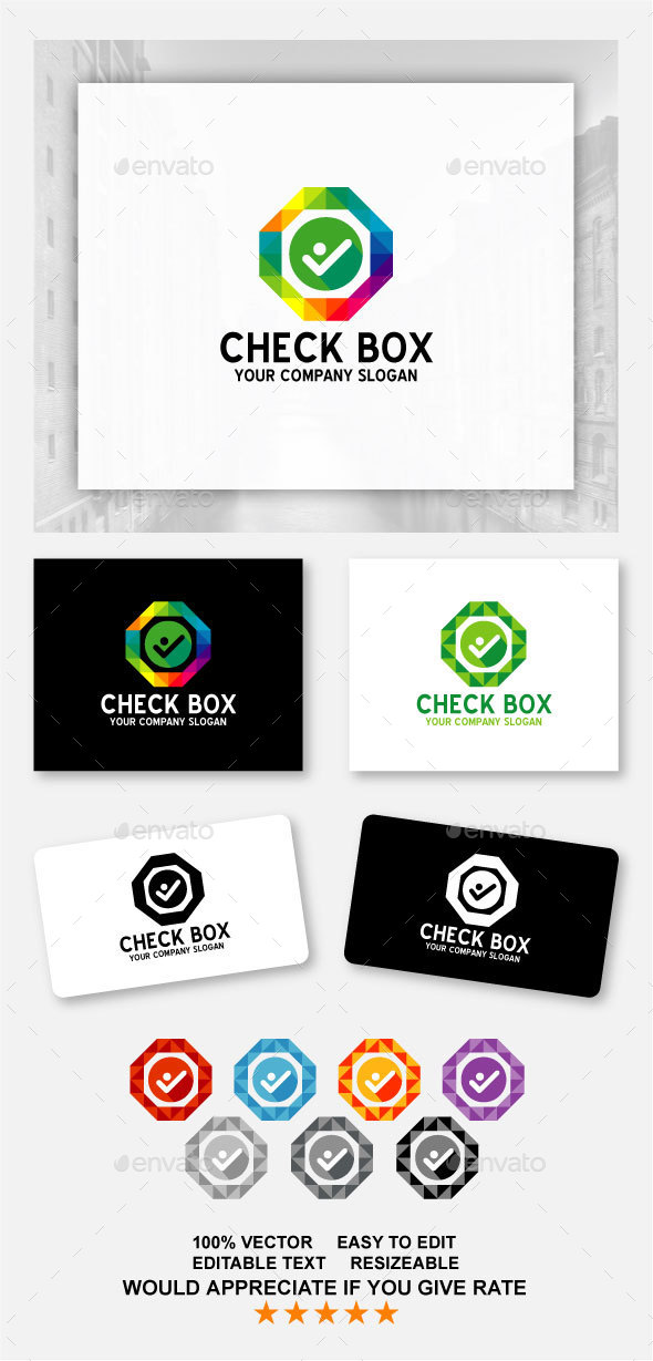 Check Box - Logo Template - Abstract Logo Templates