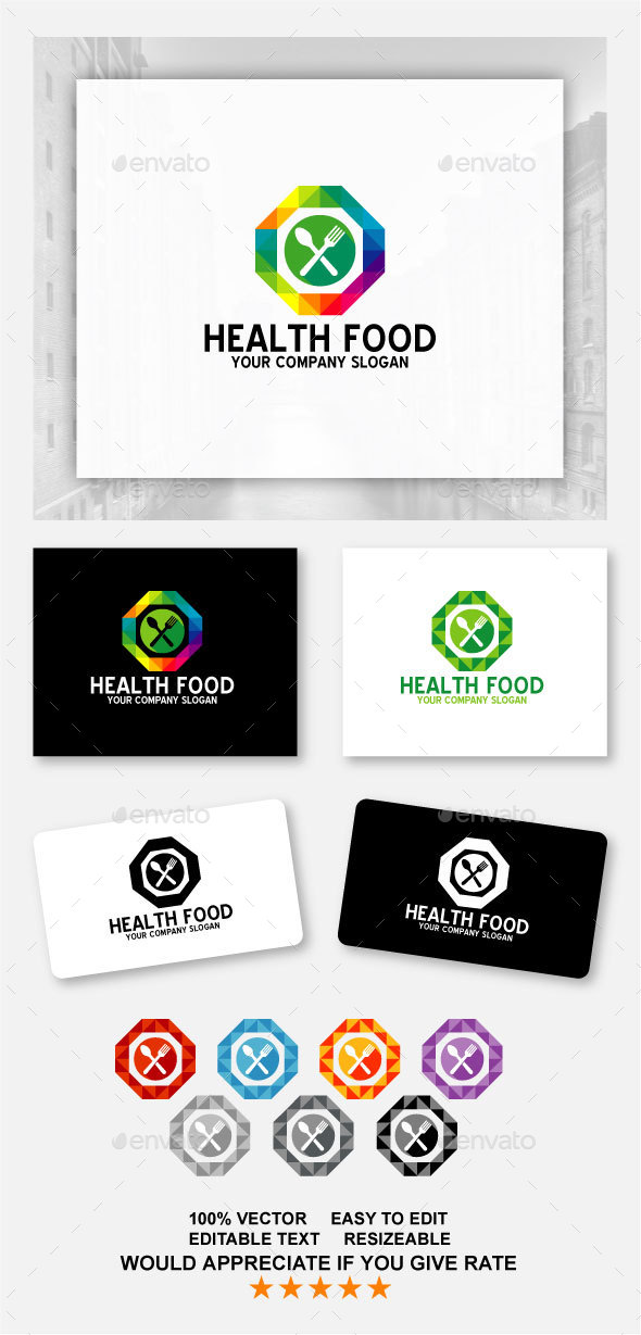 Health Food - Food Logo Templates