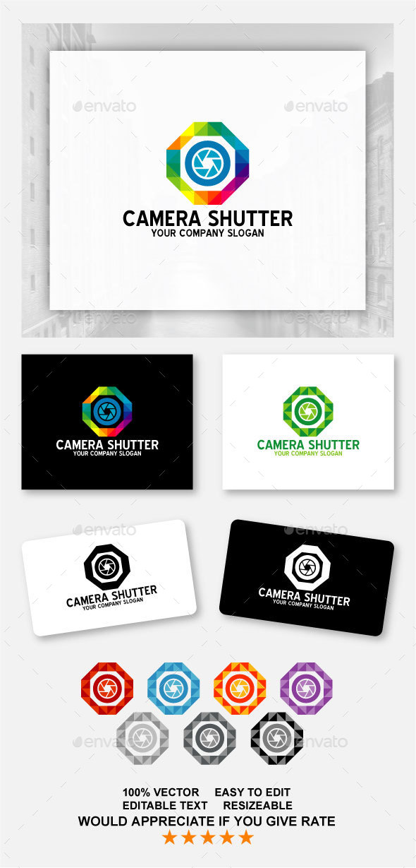 Camera Shutter - Objects Logo Templates