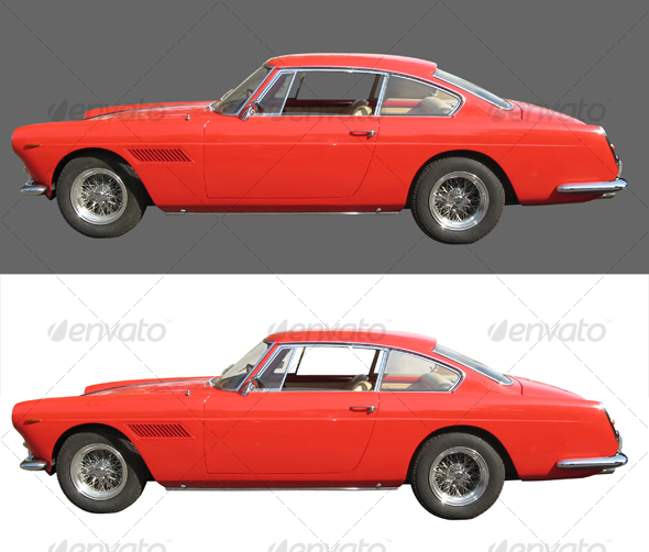 Italian Coupe Car - Industrial & Science Isolated Objects