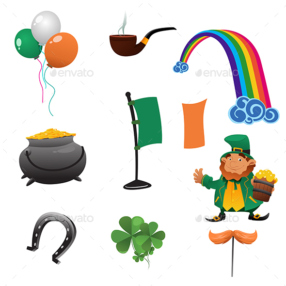 Saint Patrick Day Icons - Seasons/Holidays Conceptual