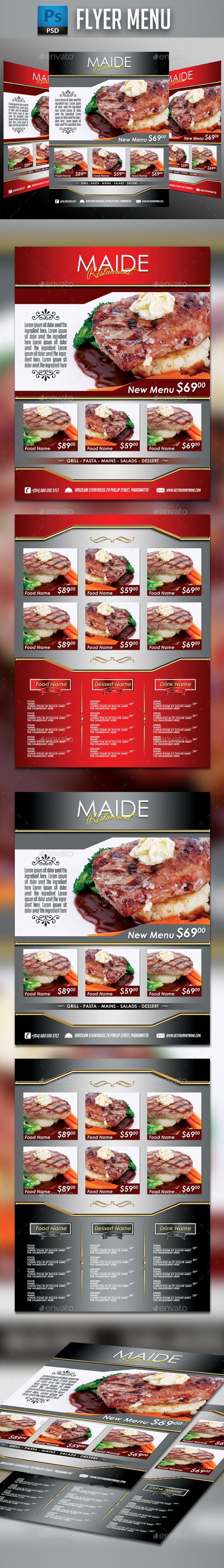 Restaurant Menu #11 - Food Menus Print Templates