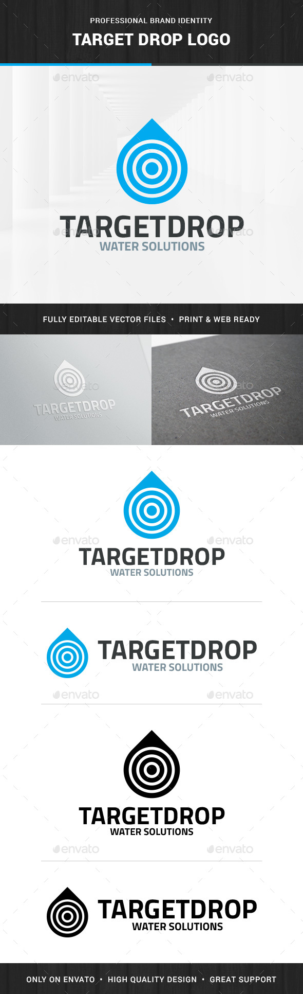 Target Drop Logo Template - Logo Templates