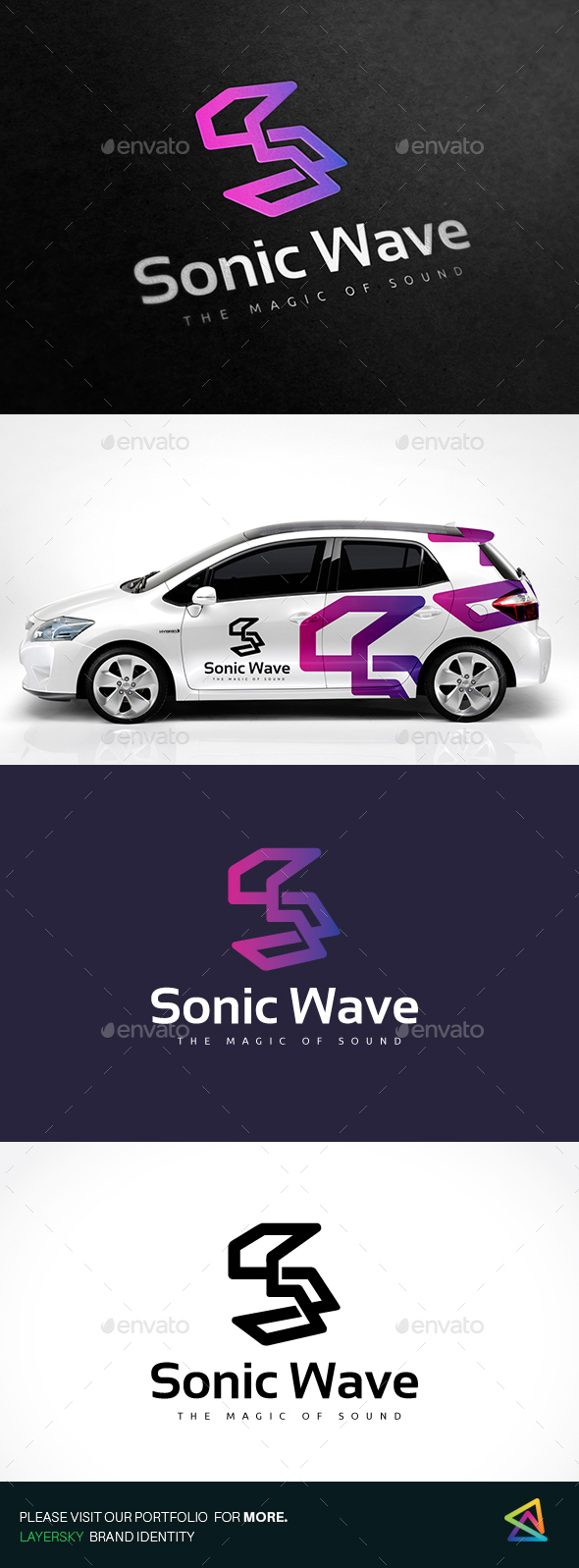 Sonic Wave Logo - Letters Logo Templates