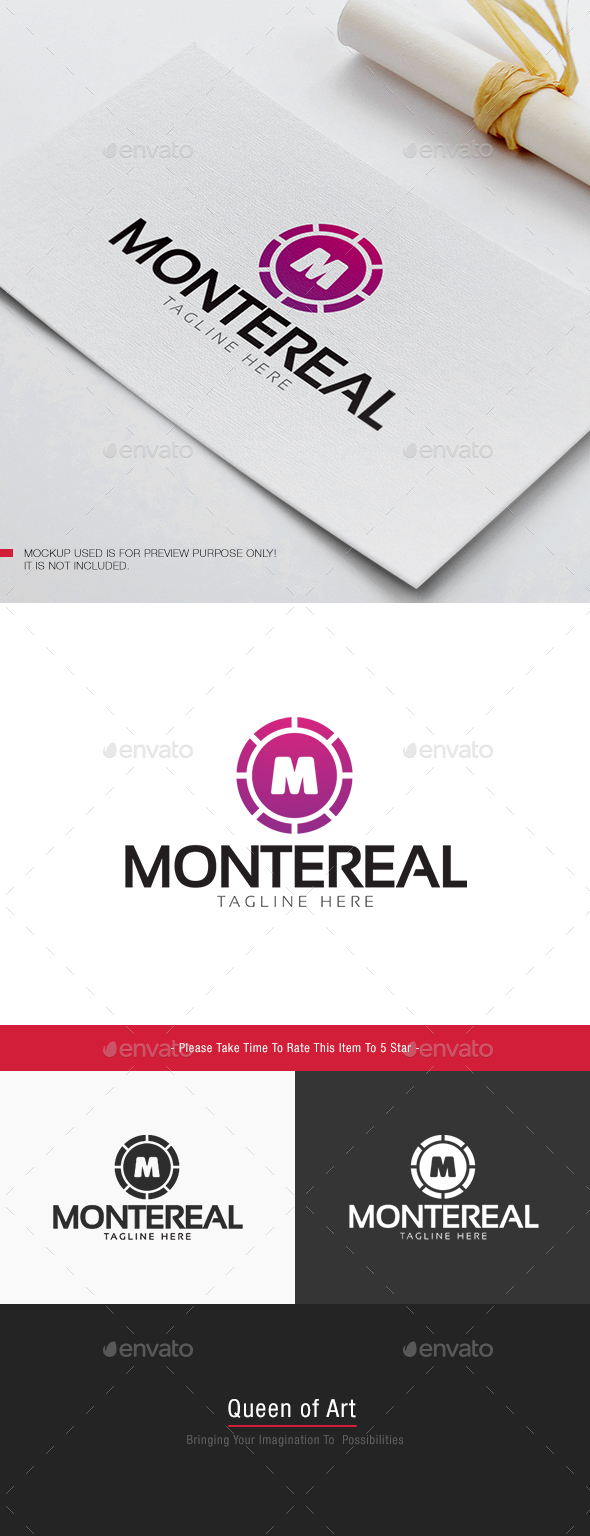Montereal Logo - Letters Logo Templates