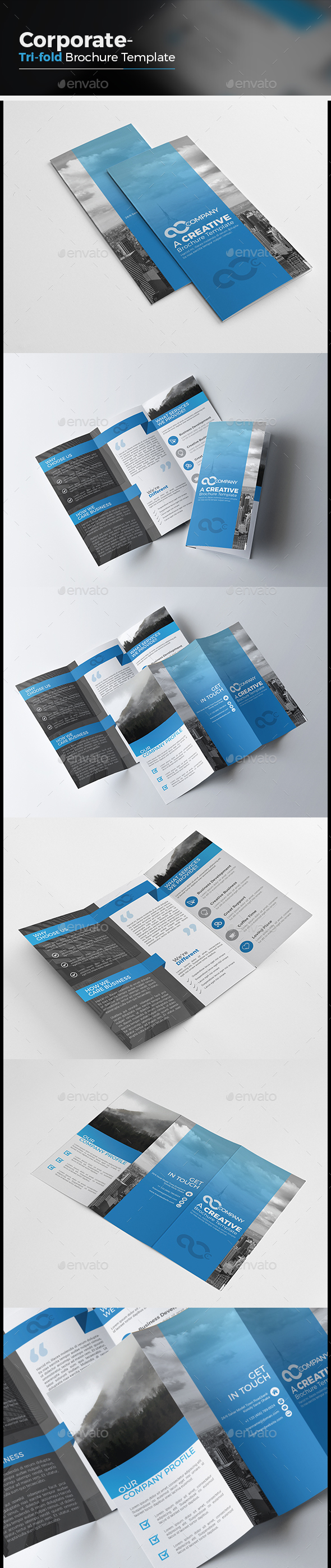 Tri fold Business Brochure - Corporate Brochures