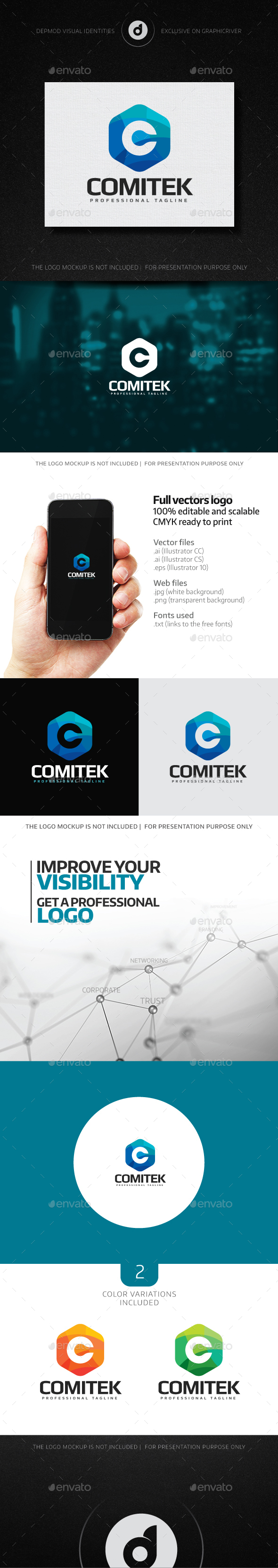 Comitek Logo - Letters Logo Templates