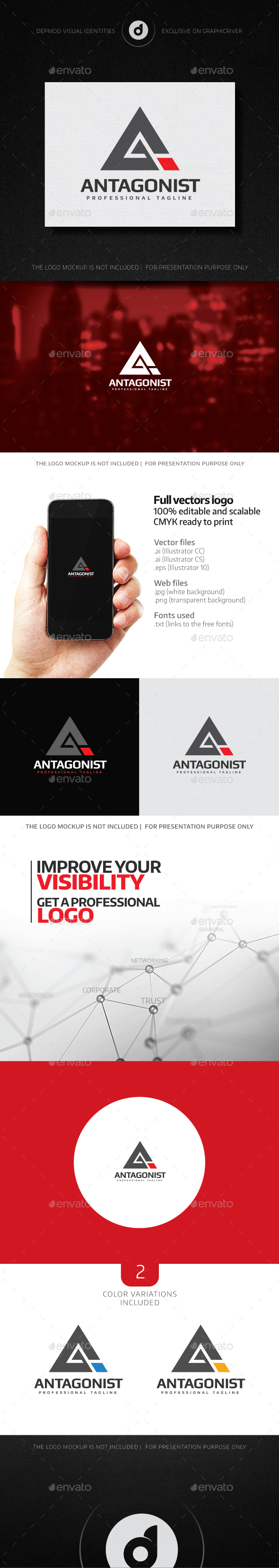 Antagonist Logo - Letters Logo Templates