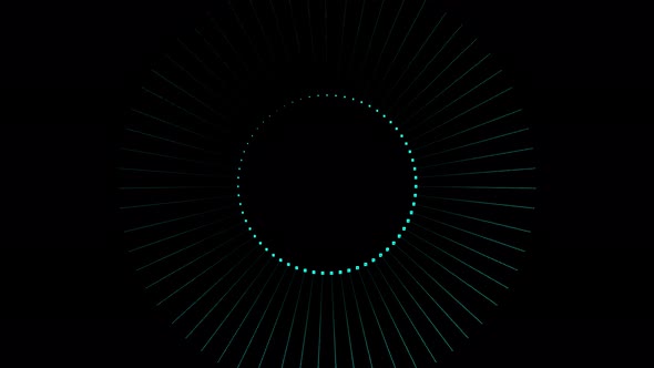 Cyan Blue Circular Animation