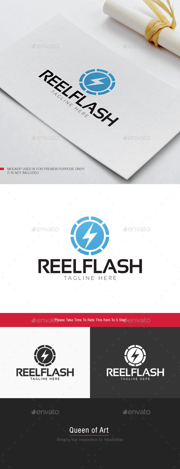 Reel Flash Logo - Objects Logo Templates