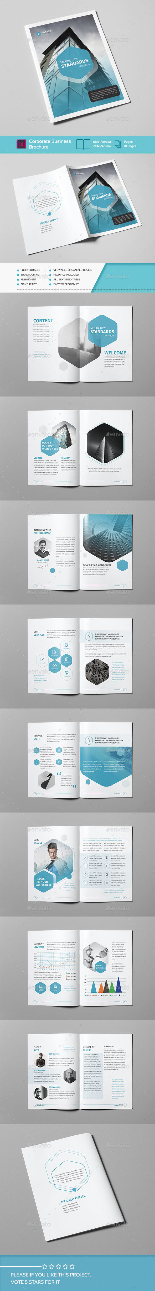 Corporate Business Brochure 18 Pages A4 - Corporate Brochures