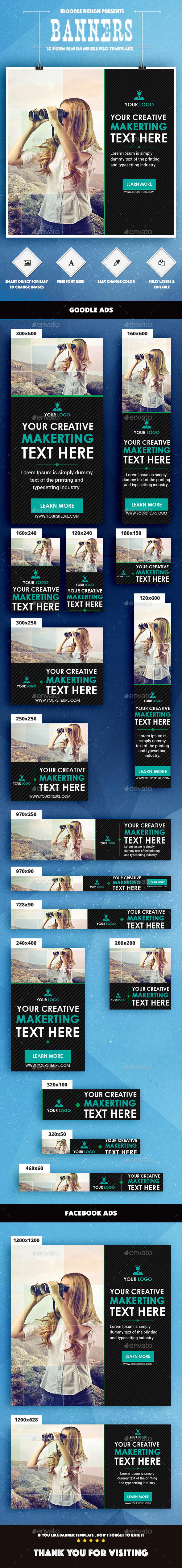 Multipurpose Banner Ad - Banners & Ads Web Elements