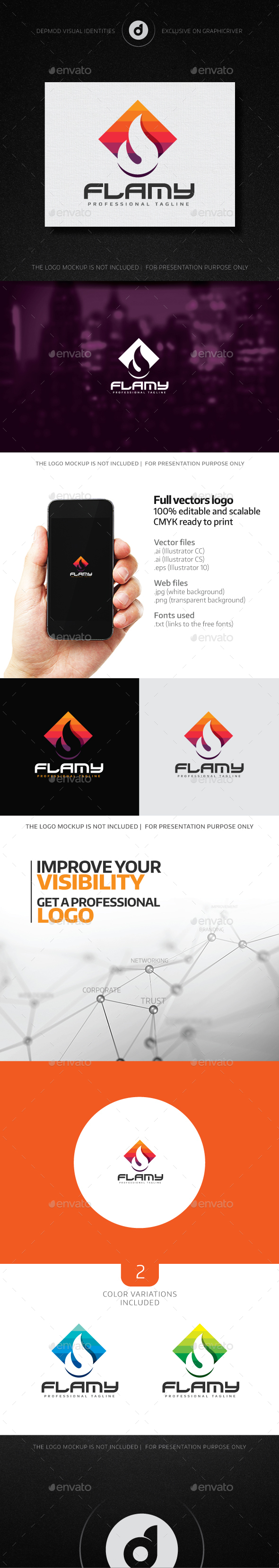Flamy Logo - Symbols Logo Templates