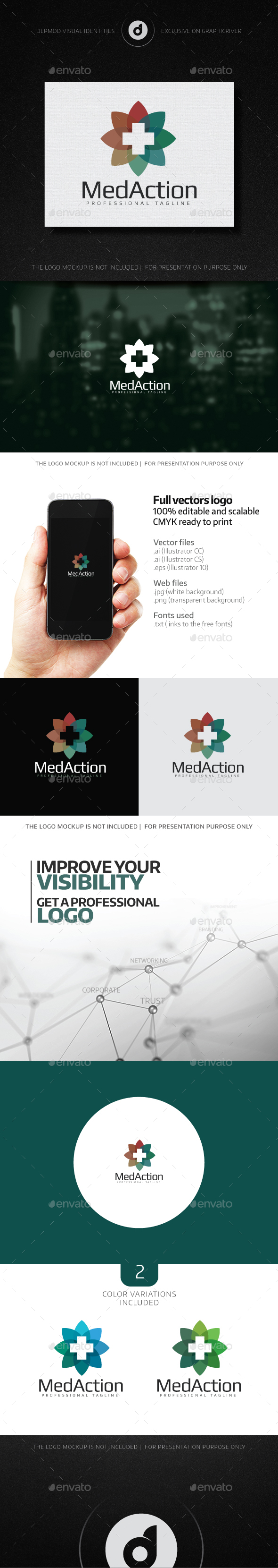 Med Action Logo - Symbols Logo Templates