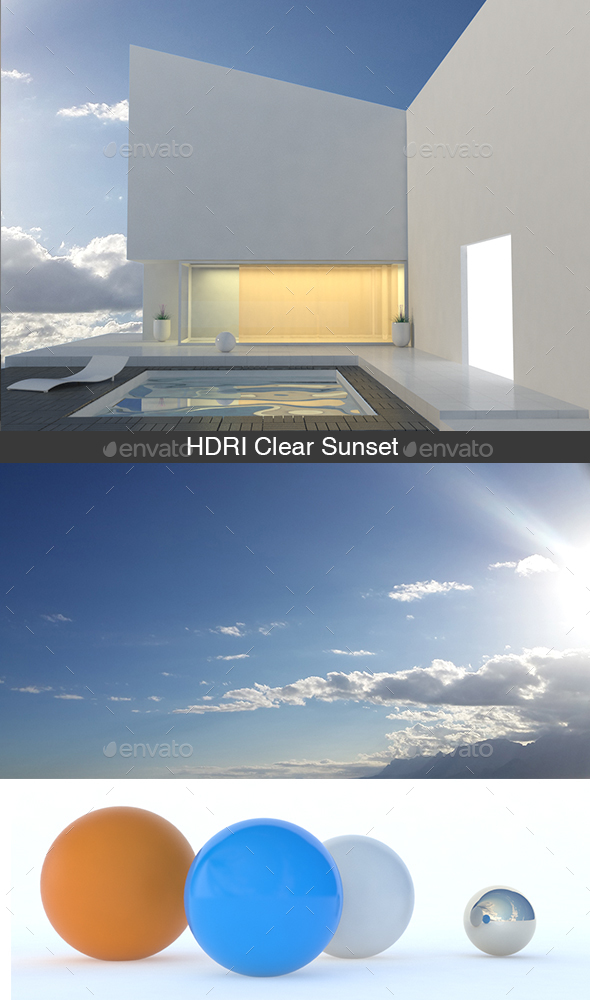 HDRI Clear Sunset - 3DOcean Item for Sale