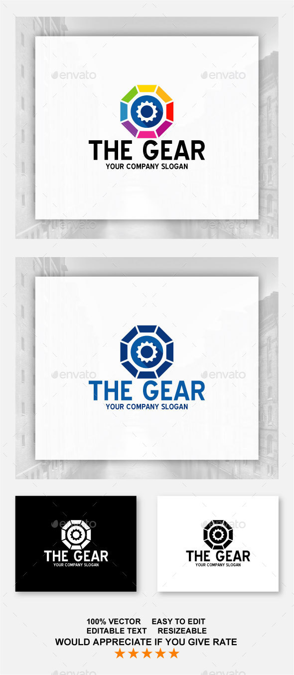 The Gear Logo - Symbols Logo Templates
