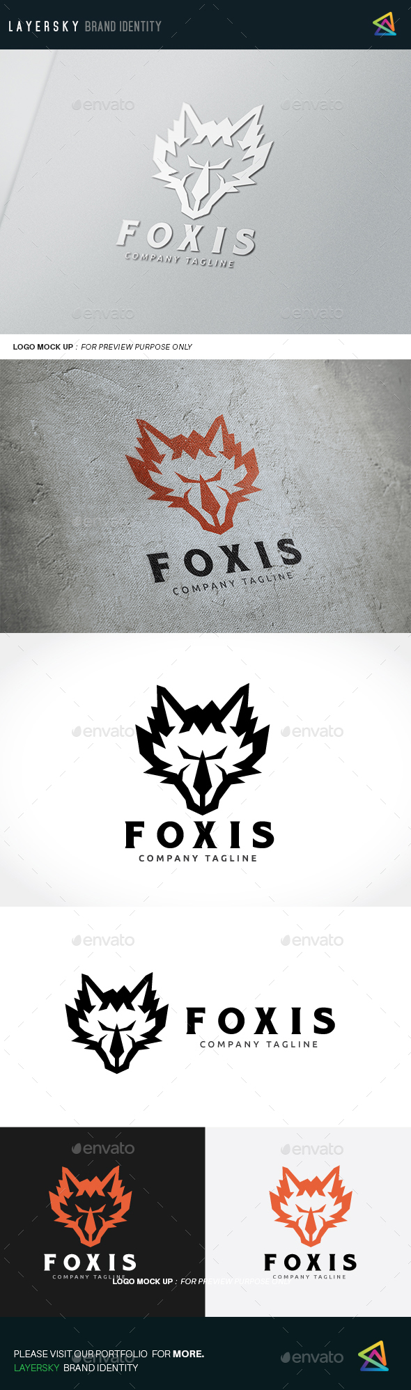 Fox Logo - Animals Logo Templates