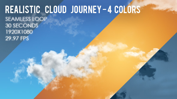 Realistic Cloud Journey - 4 Colors