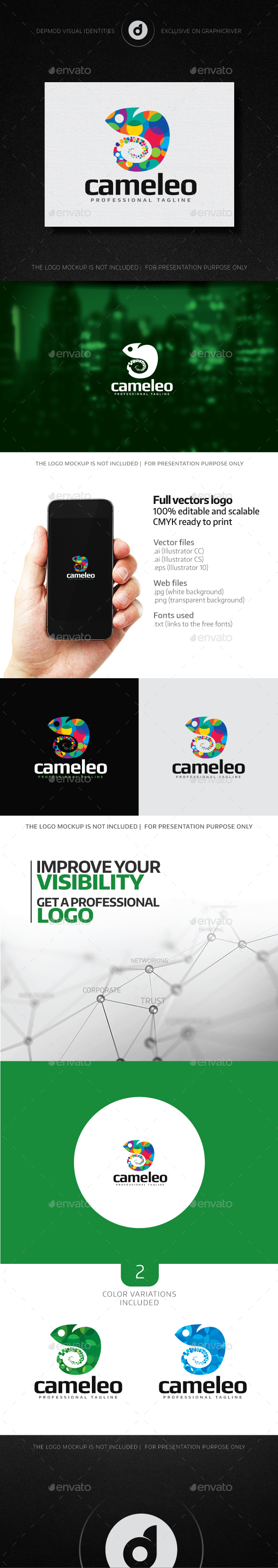 Cameleo Logo - Animals Logo Templates