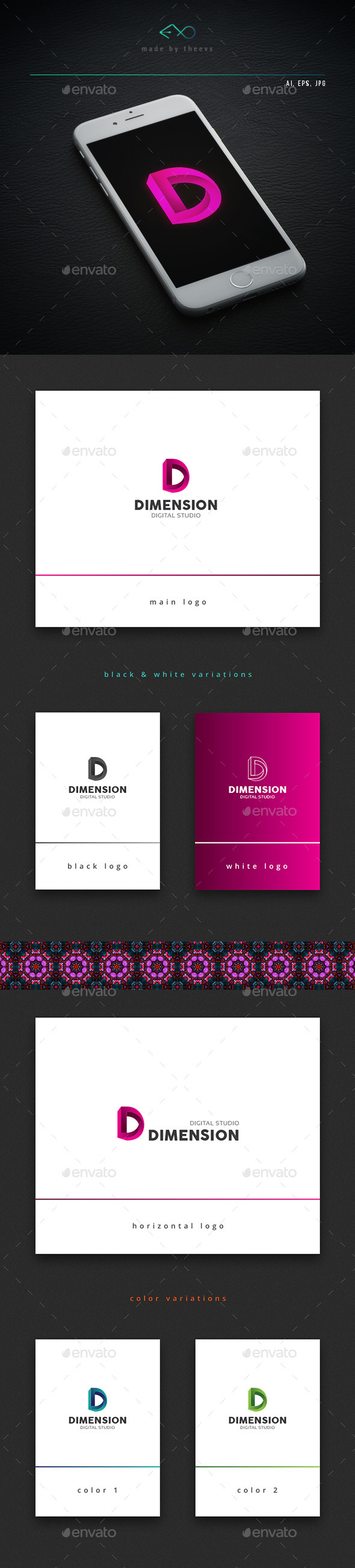 Dimension - Letters Logo Templates