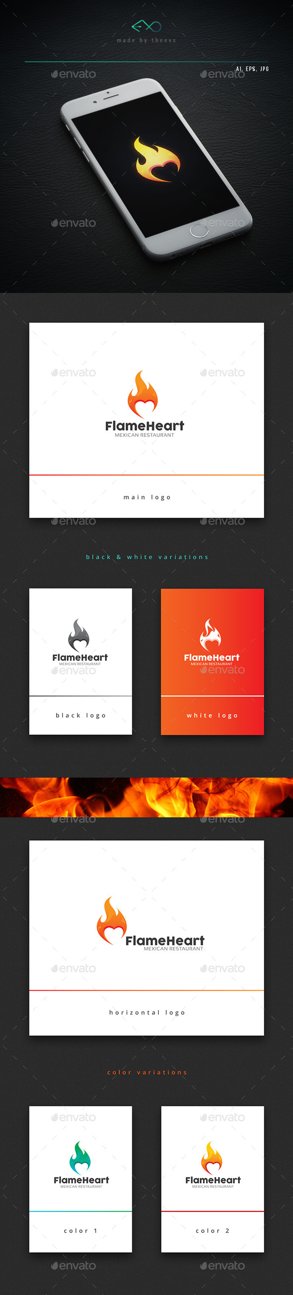 Flameheart - Vector Abstract