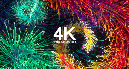 4K abstract motion graphics visuals