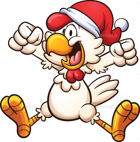 Christmas Chicken - Animals Characters