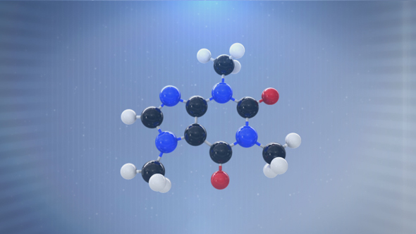 3D Molecule (Caffeine)