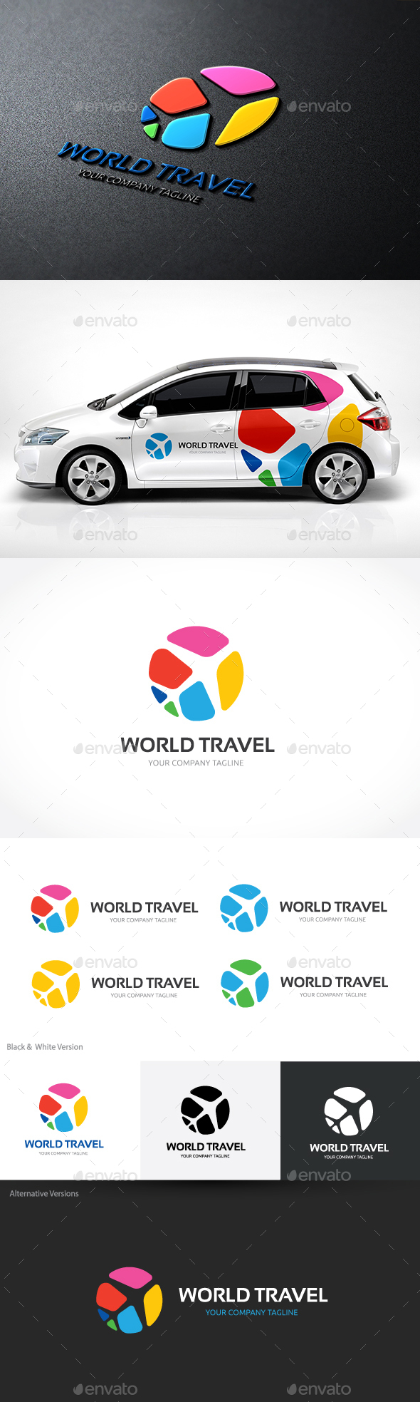 World Travel - Nature Logo Templates