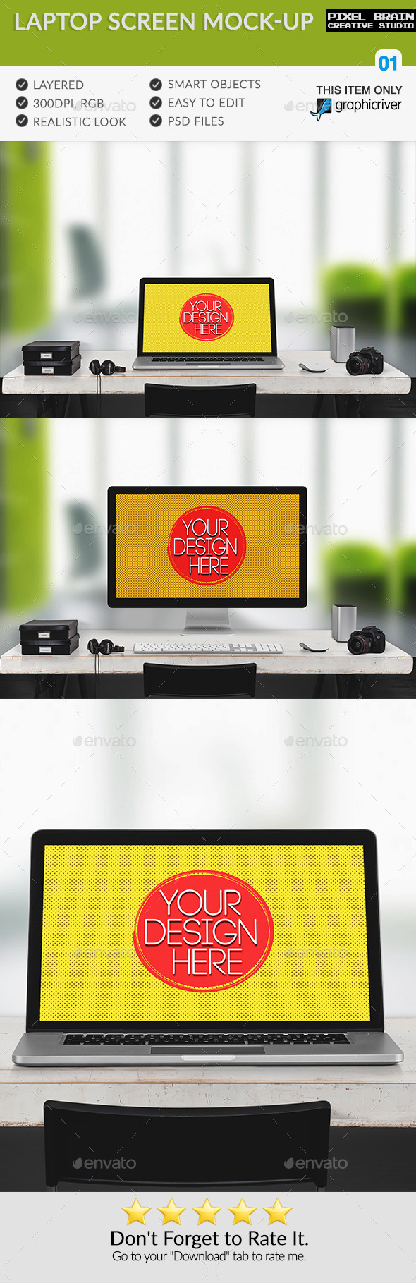 Laptop Screen Mock-Up - Laptop Displays
