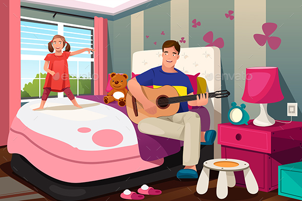Father Daughter Spending Time Together - People Characters