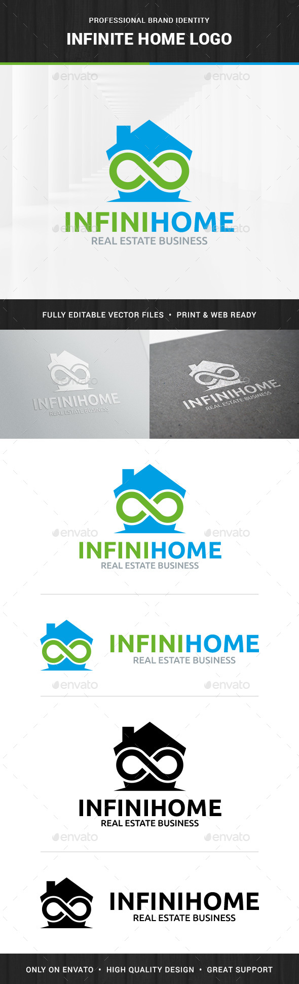 Infinite Home Logo Template - Symbols Logo Templates