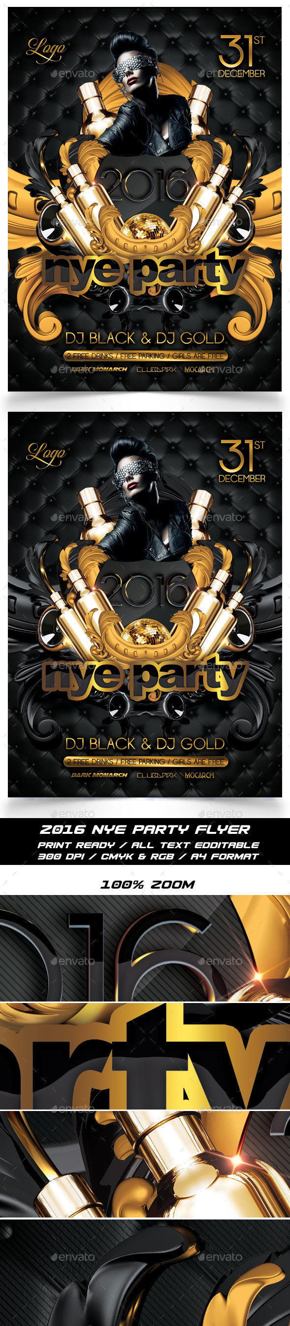 New Year Party Flyer - Events Flyers