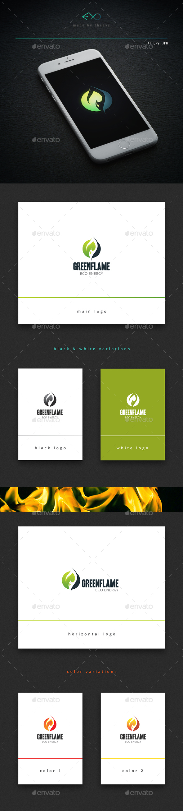 Greenflame - Vector Abstract