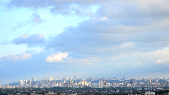 Beautiful Cumulus Clouds And Shadows