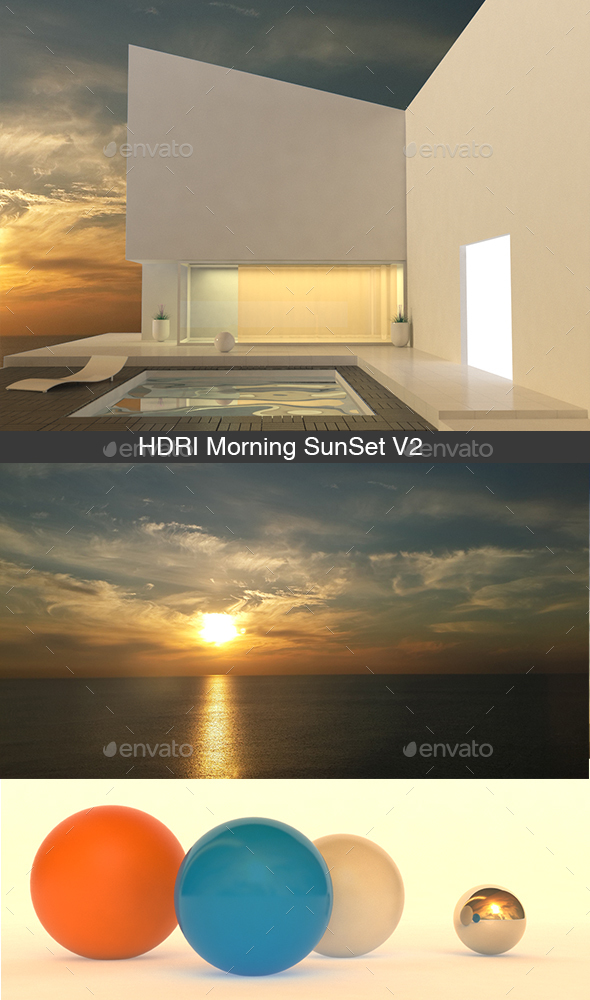HDRI Morning SunSet V2 - 3DOcean Item for Sale