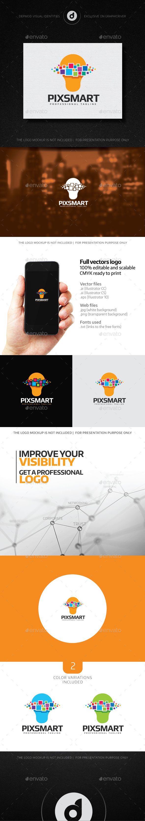 PixSmart Logo - Objects Logo Templates