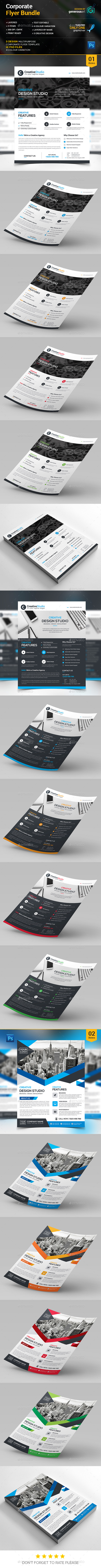 Corporate Flyer Bundle 2 in 1 - Corporate Flyers