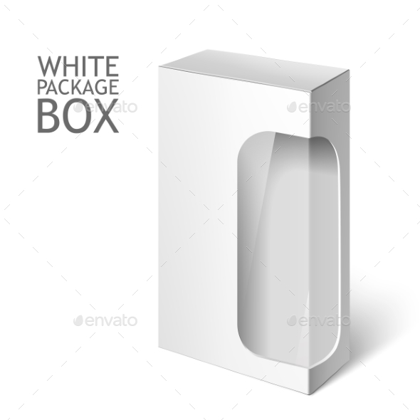 White Package Box with Window - Man-made Objects Objects